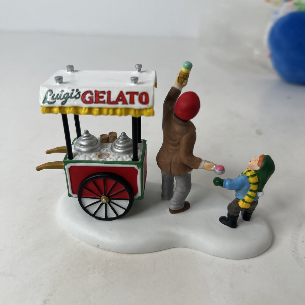 Dept 56 Christmas In The City Luigi's Gelato Treats - Boxed 7653583 Hard To Find - Picture 3 of 7